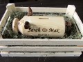 Geschenk zur Hochzeit - Sparschwein aus Holz mit Gravur